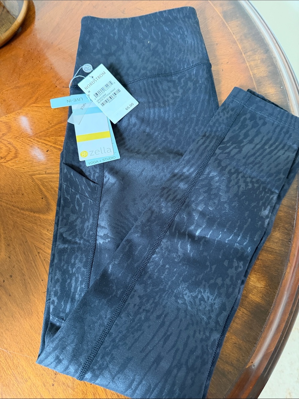 Zella Black Python-Print leggings